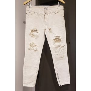 New ONE TEASPOON Trashed Freebirds Ripped Jeans 26